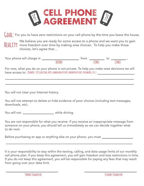 Cell Phone Agreement Preview | Parent Cue