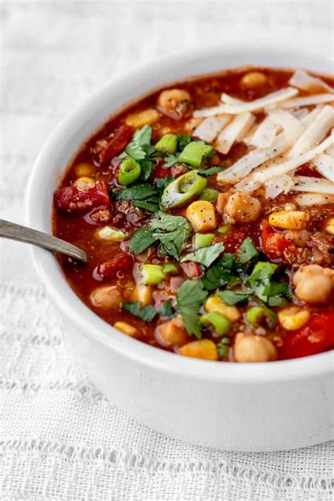 Mexican Garbanzo Bean Soup - Haute & Healthy Living