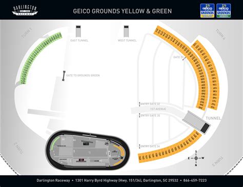 Maps & Parking - Darlington Raceway