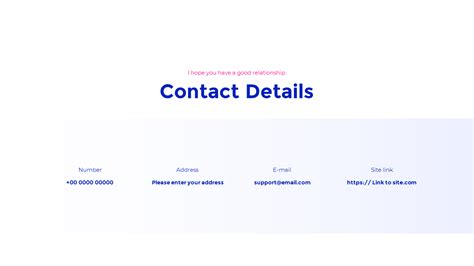 Contact Us Page Template