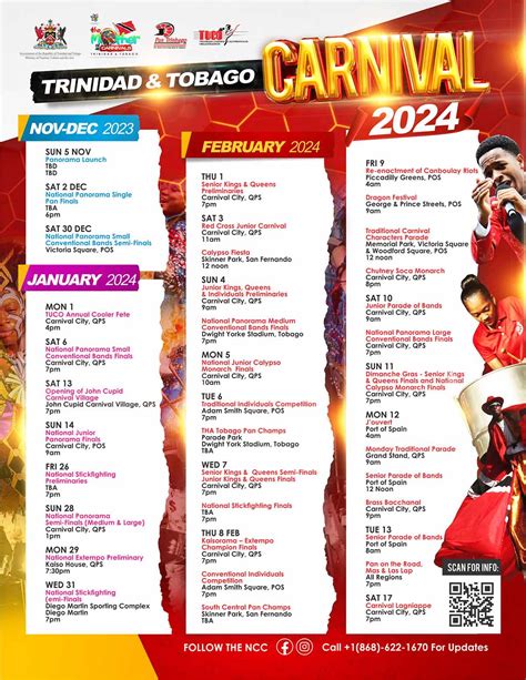 Trinidad Carnival Calendar 2024 - Caryn Cthrine