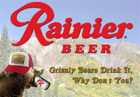 Rainier-Beer-Bear sticker - Pro Sport Stickers