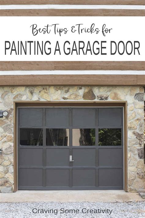 How To Paint Garage Doors | Craving Some Creativity