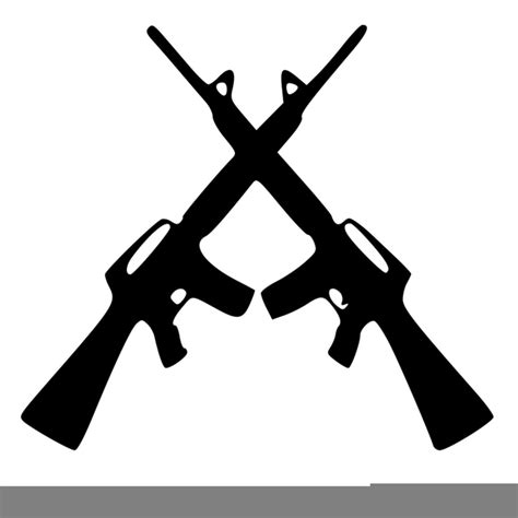 Crossed Rifle Clipart