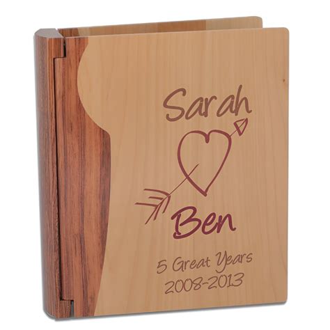 Personalised Wooden Anniversary Photo Album