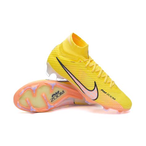 Voetbalschoenen Nike Air Zoom Mercurial Superfly 9 Elite FG Gele staking-zonsondergang gloed ...