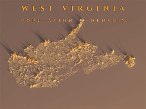 A population. density map of West Virginia : r/WestVirginia