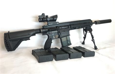 Umarex Full Metal Hk 417 Dmr Airsoft Gun Aeg By Vfc