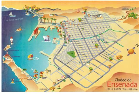 Ensenada Mexico Attractions | Map of Ensenada City Area | Ensenada, Mexico map, Trip planning