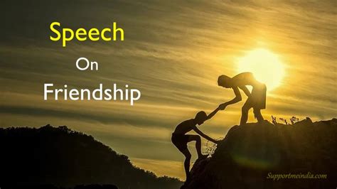 Friendship Speech in English (Speech on Friendship 2024)