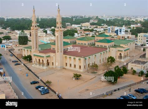 Grand Mosque or Suadi Mosque in Nouakchott Mauritania Stock Photo - Alamy