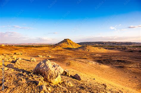 It's Nature on the sunset near the Bahariya Oasis in the Sahara Desert ...