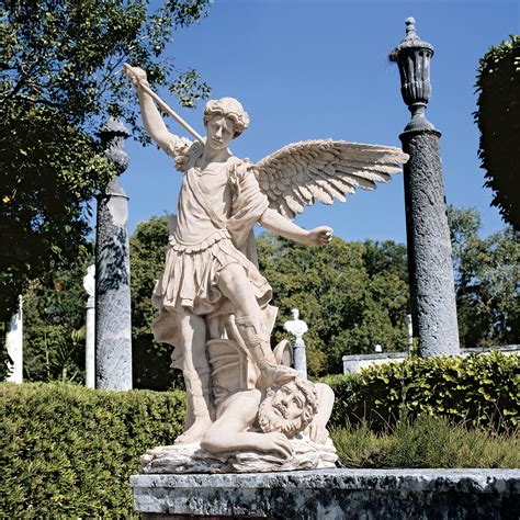 Design Toscano St. Michael The Archangel Garden Angel Statue & Reviews ...