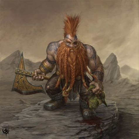 Dwarf Trollslayer | Charakterdesign, Warhammer 40k, Heroic fantasy