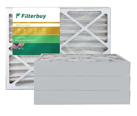 20x25x4 MERV 11 Pleated Air Filter - FilterBuy.com