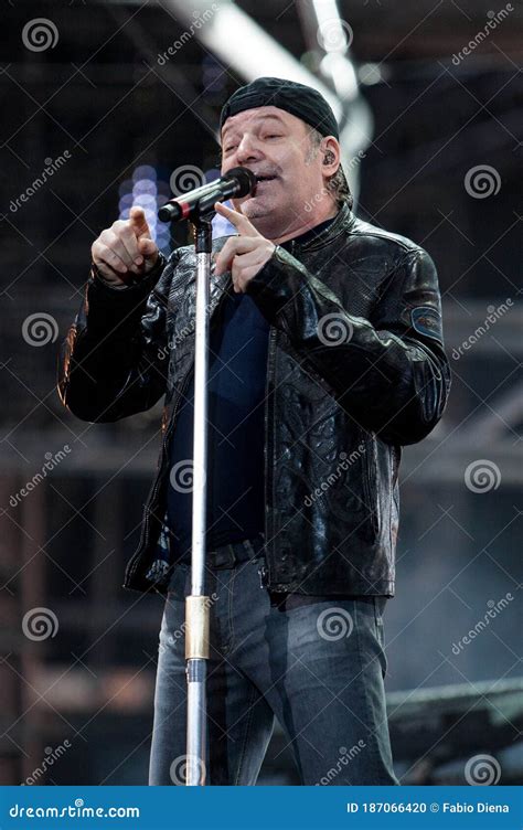 The Singer Vasco Rossi during the Concert Editorial Image - Image of ...