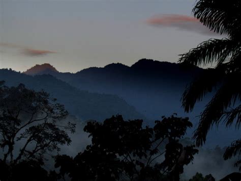 The peaks of La Amistad National Park in the morning light