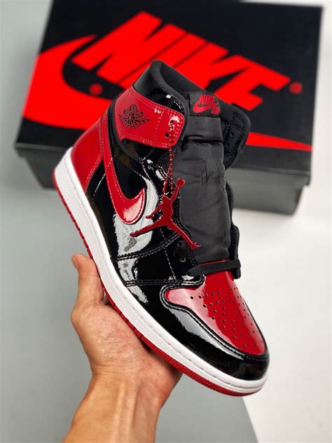 Air Jordan 1 High OG “Bred Patent” Black/White-Varsity Red For Sale – Sneaker Hello