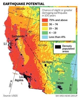 USGS releases new earthquake risk map — Northern California in the red ...