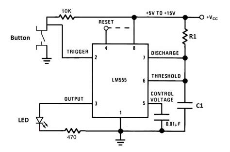 555 Timer Basics - Monostable Mode