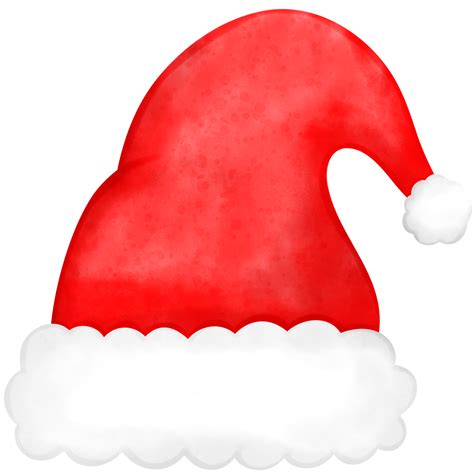 Christmas hat, Santa Hat, Watercolor Hat 27382955 PNG