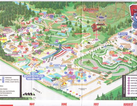 Funtown Splashtown USA - 2014 Park Map