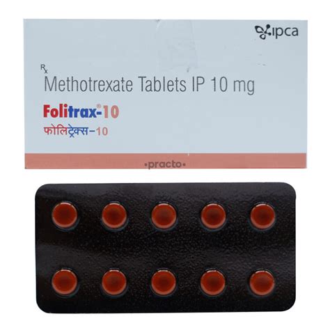 Folitrax 10 MG Tablet - Uses, Dosage, Side Effects, Price, Composition ...