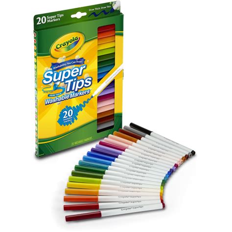 Crayola Washable Super Tips Markers 20 Pack | BIG W