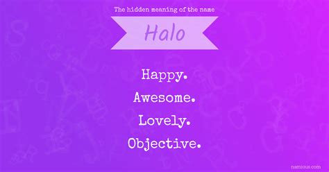 The hidden meaning of the name Halo | Namious