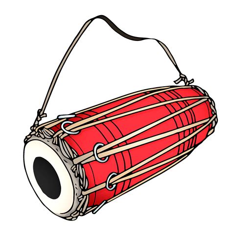 Madal drawing clipart illustration sketch nepali musical instrument ...