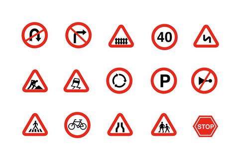 15 Traffic and Road Signs - Creative VIP