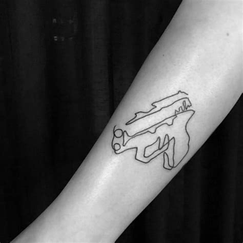 60 Glock Tattoo Ideas For Men - Handgun Designs