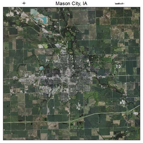 Aerial Photography Map of Mason City, IA Iowa