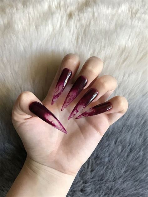 85+ Seriously Spooky Halloween Nail Art Ideas | Stiletto nail art ...