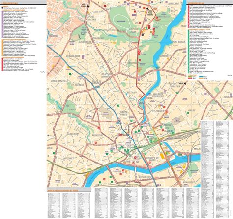 Nantes tourist attractions map - Ontheworldmap.com