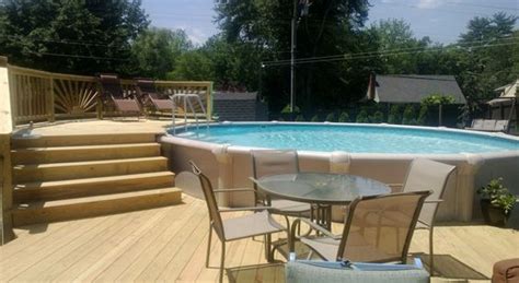 Best Permanent Above Ground Pools With Deck