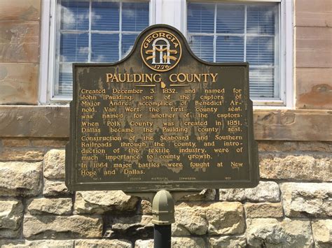 Paulding County Historic Sign. Dallas, Georgia. Paul Chandler June 2017. | Historical marker ...