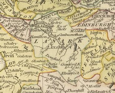 History of Lanarkshire | Map and description for the county