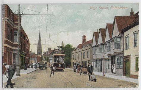 1907 COLCHESTER High Street Essex Vintage Postcard | Etsy UK ...