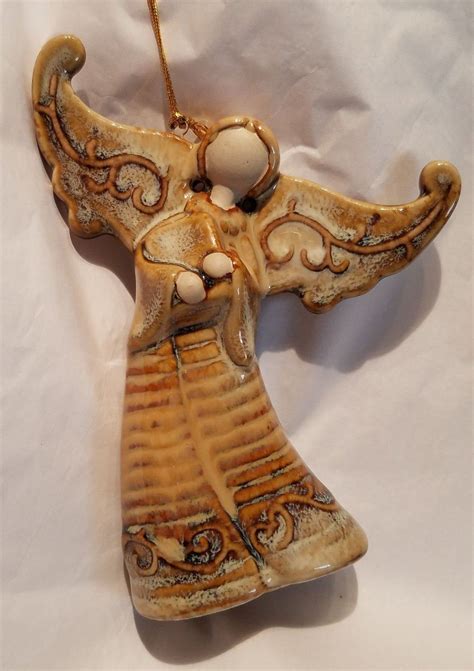 Ceramic Angel Christmas Ornament | Ceramic angels, Christmas ornaments ...