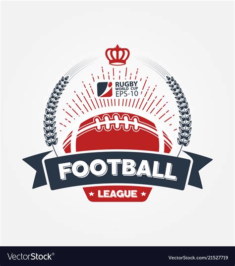 American football league logo sport design Vector Image