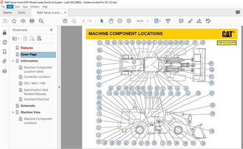 CAT 966F Series II and 970F Wheel Loader Electrical System Schematic ...