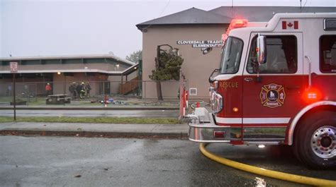 Fire at Cloverdale Traditional Elementary school sends kids home - BC ...