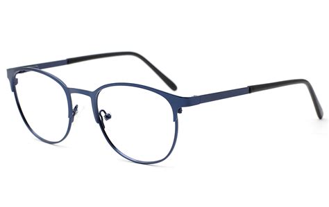 Round Eyeglasses Online(Blue)