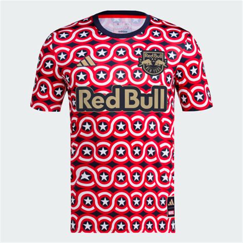 adidas Men's Soccer New York Red Bulls Americana Pre-Match Jersey ...