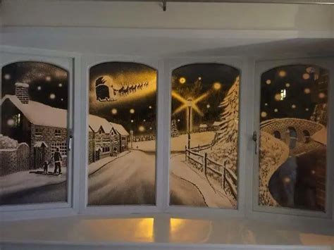 This Incredible Snow Spray Window Art Is Perfect For Christmas