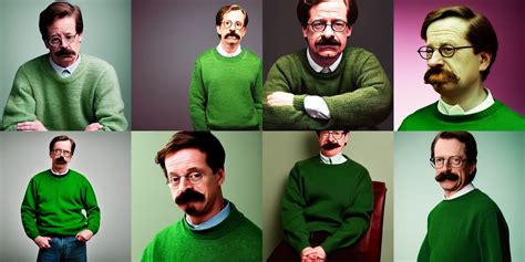 Candid portrait photograph of Ned Flanders wearing a | Stable Diffusion ...