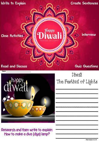 undefined | Diwali activities, Diwali festival of lights, Writing activities