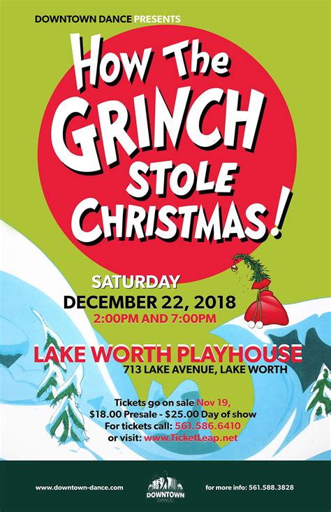 DOWNTOWN DANCE presents..."How the Grinch Stole Christmas" Tickets in ...