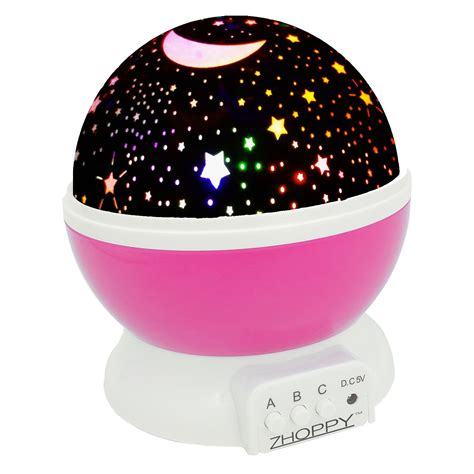 Galleon - Night Lights For Girls, ZHOPPY Star And Moon Starlight Projector Bedside Lamp For Baby ...